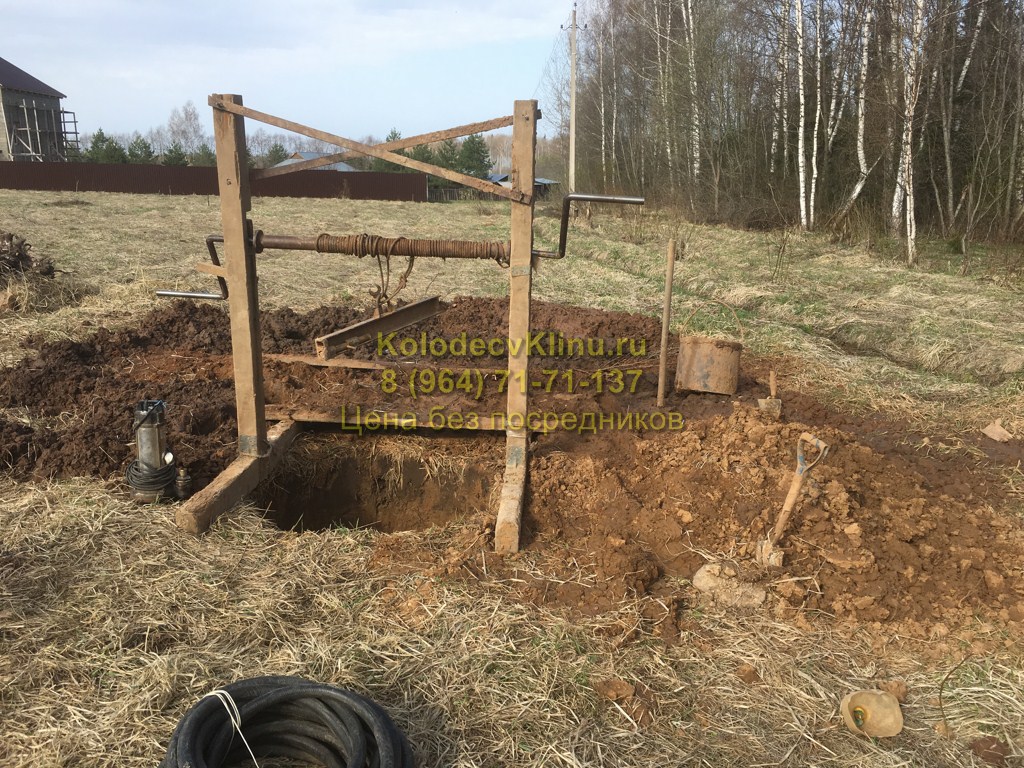 Колодцы в деревне